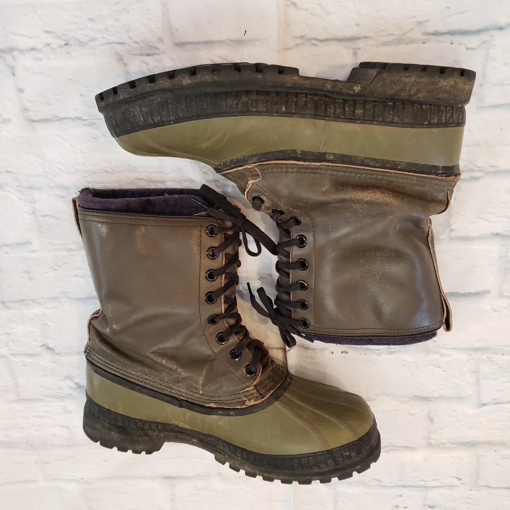 Sorel Boots Green Black Size 11